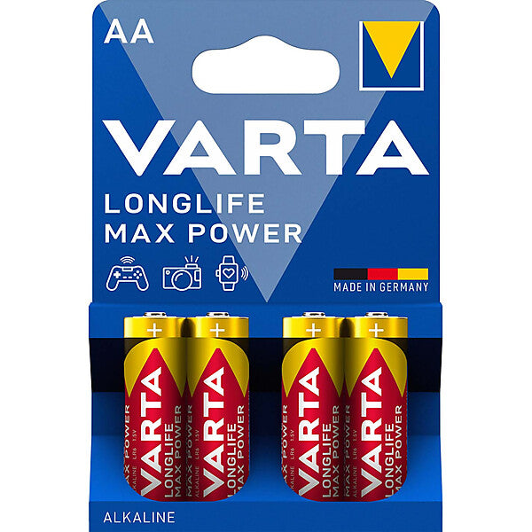 VARTA Longlife Max Power Mignon 1,5/Al-Mn 4706 Blister 4